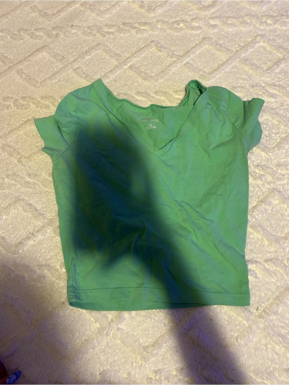 Girls' Short Sleeve V-Neck Tee - Green